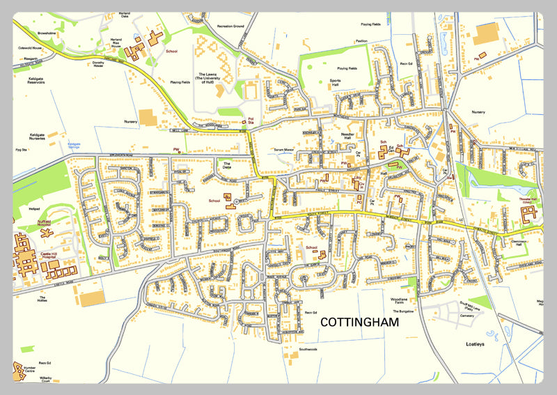 Kingston upon Hull Street Map