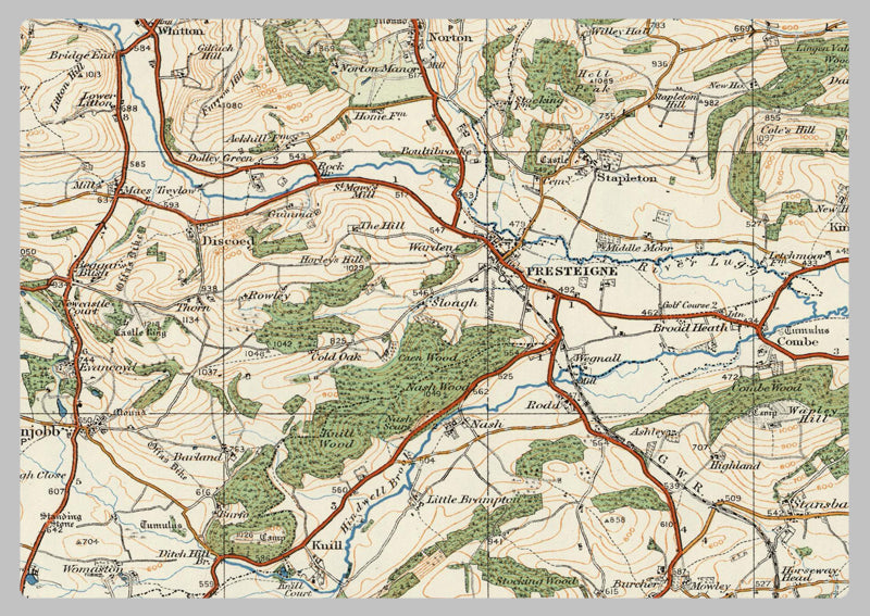 1920 Collection - Kington Ordnance Survey Map