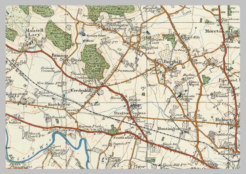 1920 Collection - Kington Ordnance Survey Map