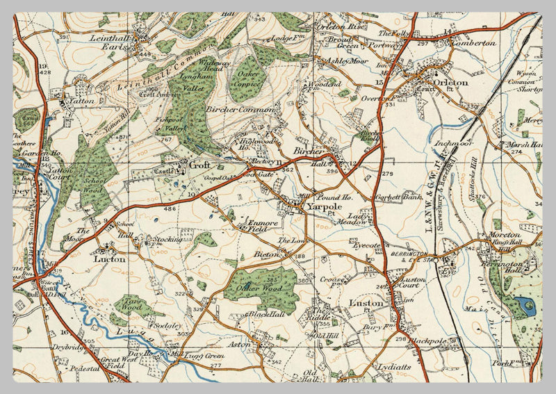 1920 Collection - Kington Ordnance Survey Map