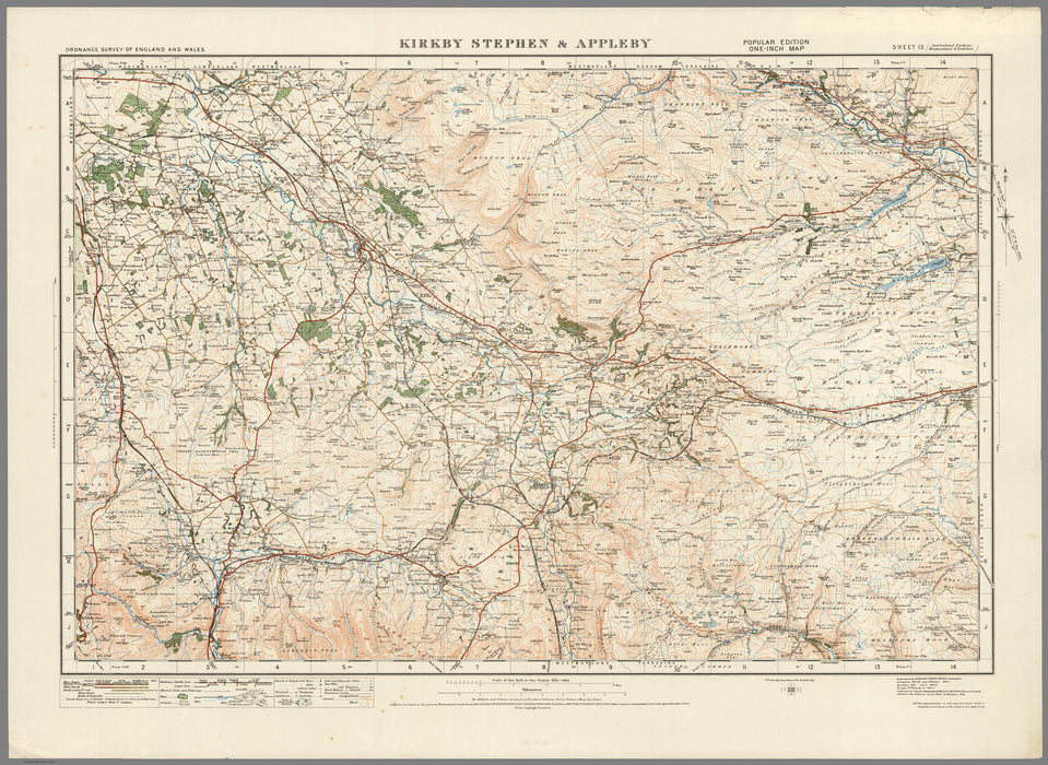 1920 Collection - Kirby Stephen & Appleby Ordnance Survey Map