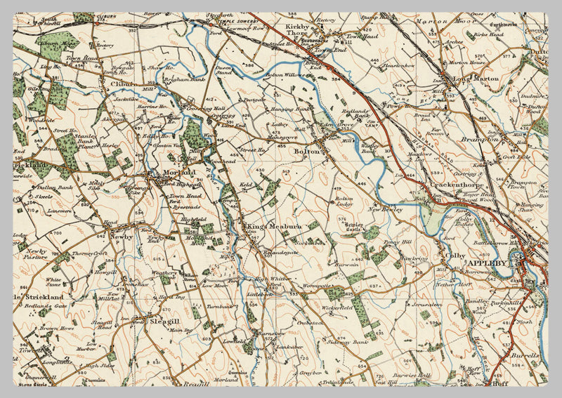 1920 Collection - Kirby Stephen & Appleby Ordnance Survey Map