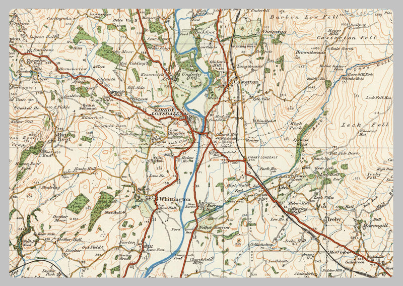 1920 Collection - Kirkby Lonsdale & Hawes Ordnance Survey Map