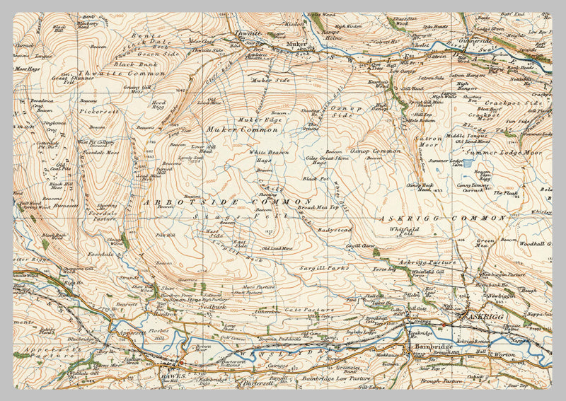 1920 Collection - Kirkby Lonsdale & Hawes Ordnance Survey Map