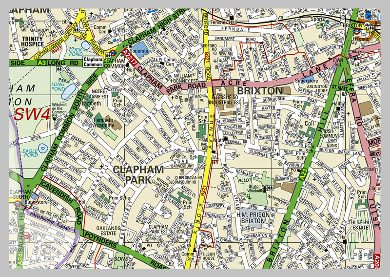 Lambeth London Borough Map