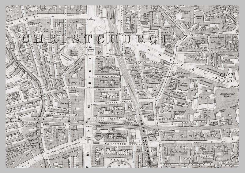 London 1872 Ordnance Survey Map - Sheet XLIV - Lambeth