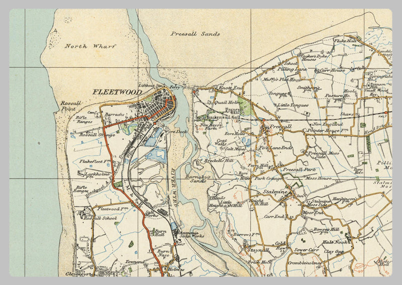 1920 Collection - Lancaster & Barrow Ordnance Survey Map