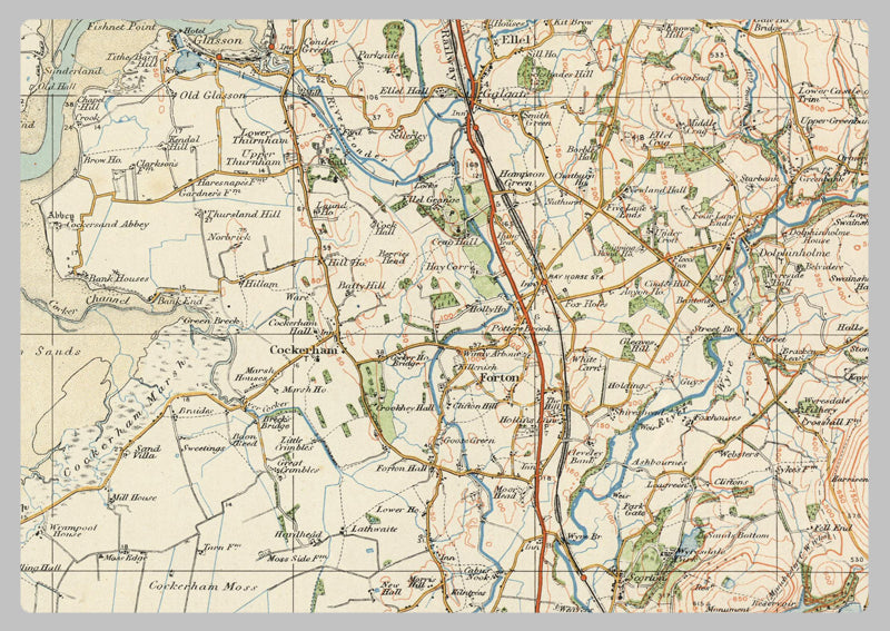 1920 Collection - Lancaster & Barrow Ordnance Survey Map