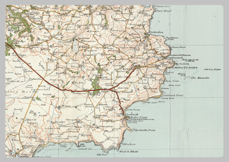 1920 Collection - Land's End & Lizard Ordnance Survey Map