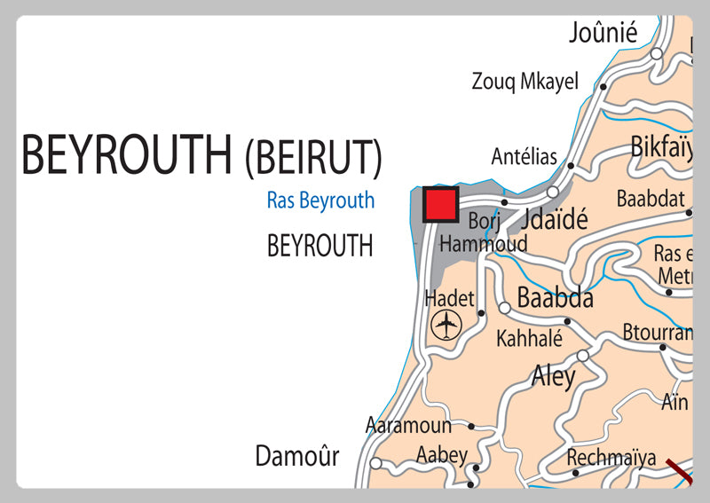 Lebanon Political Map