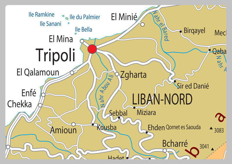 Lebanon Political Map
