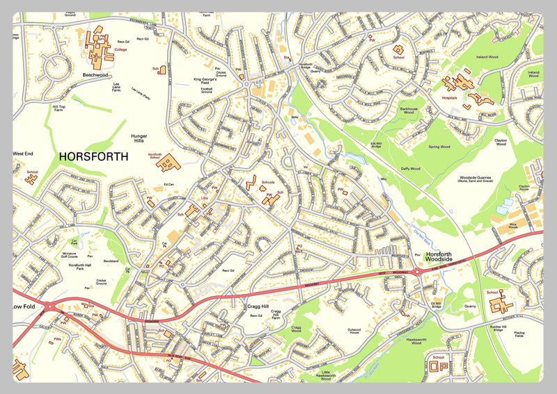 Leeds Street Map