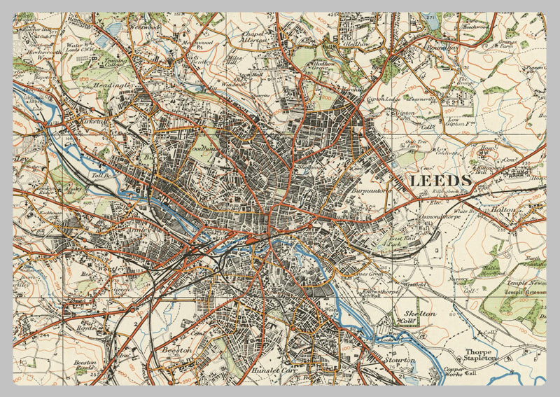 1920 Collection - Leeds & Bradford Ordnance Survey Map