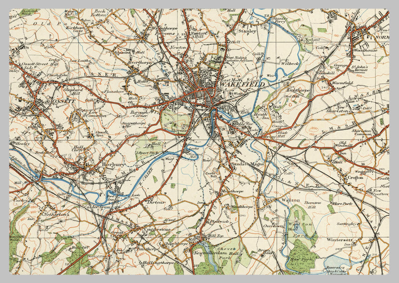 1920 Collection - Leeds & Bradford Ordnance Survey Map