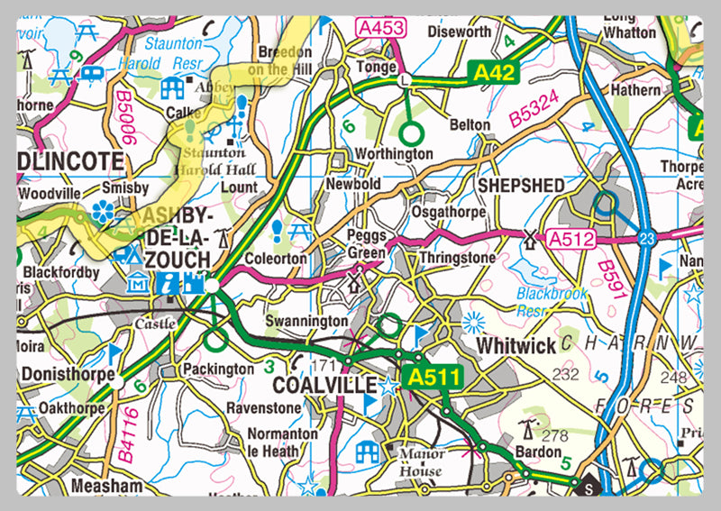 Leicestershire County Map