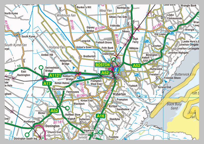 Lincolnshire County Map