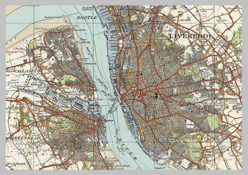 1920 Collection - Liverpool & Birkenhead Ordnance Survey Map | I Love Maps