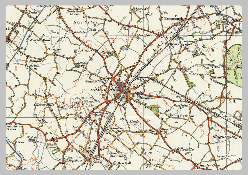 1920 Collection - Liverpool & Birkenhead Ordnance Survey Map