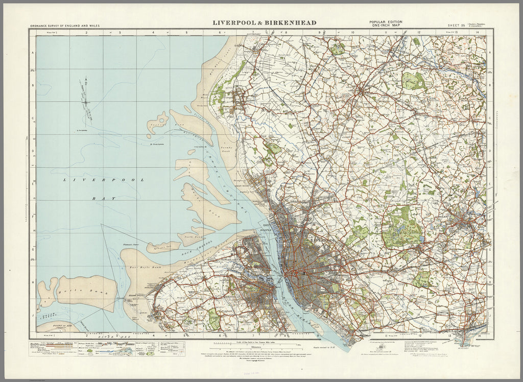 1920 Collection - Liverpool & Birkenhead Ordnance Survey Map | I Love Maps
