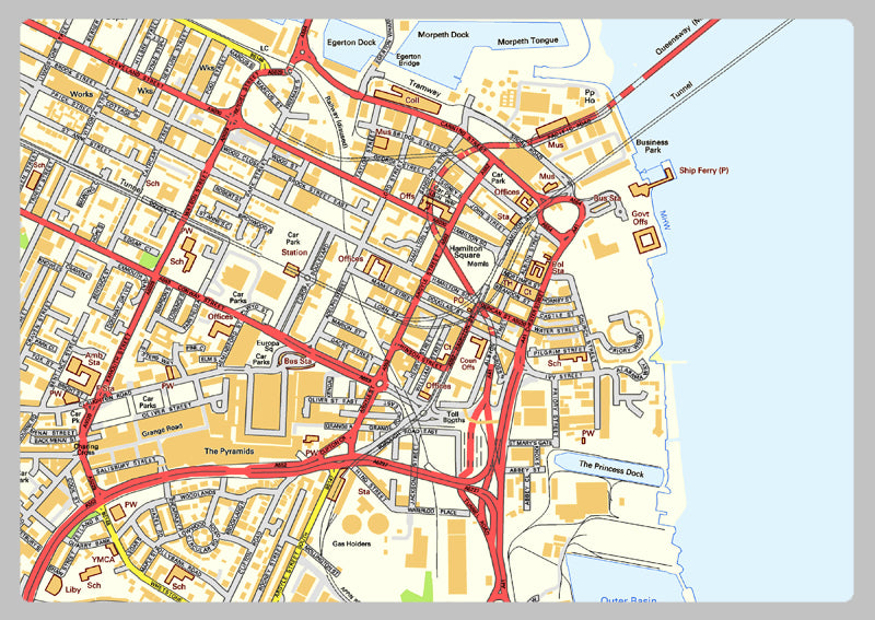 Liverpool City Centre Street Map