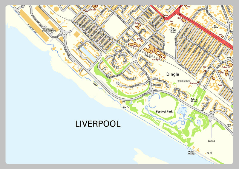 Liverpool City Centre Street Map