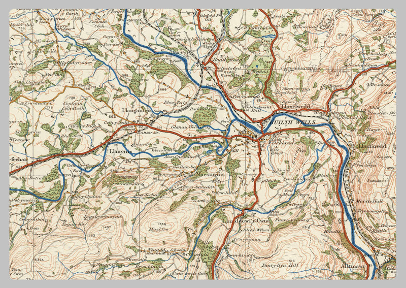 1920 Collection - Llandrindod Wells Ordnance Survey Map