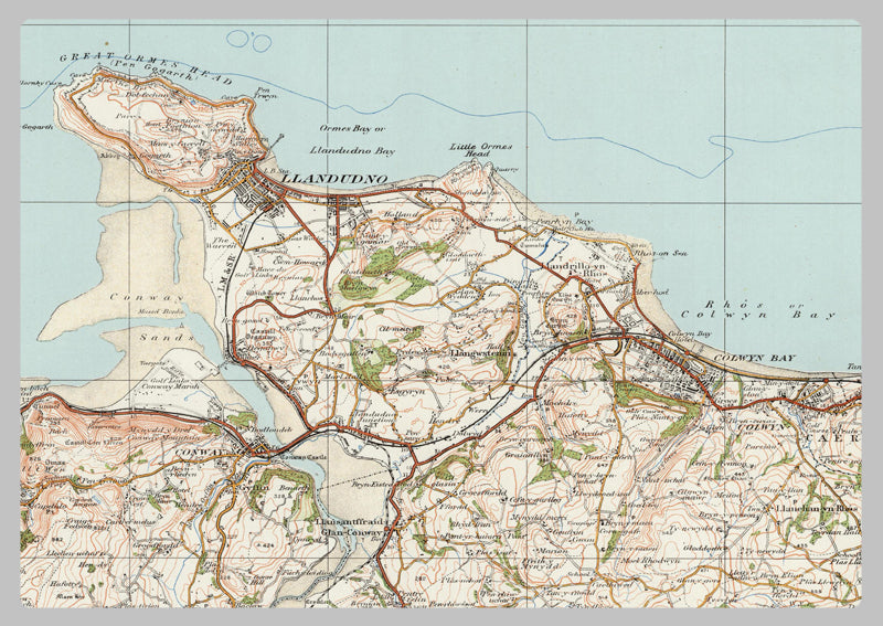 1920 Collection - Llandudno & Denbigh Ordnance Survey Map