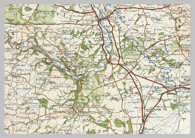 1920 Collection - Llandudno & Denbigh Ordnance Survey Map