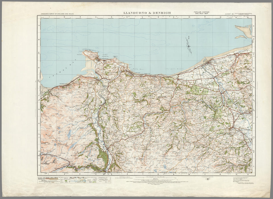 1920 Collection - Llandudno & Denbigh Ordnance Survey Map