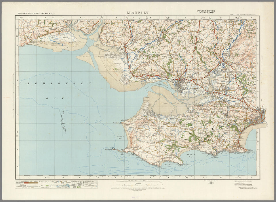 1920 Collection - Llanelly Ordnance Survey Map