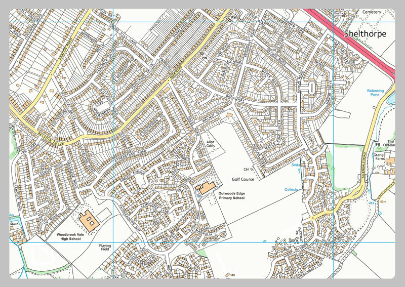 Loughborough Smaller Street Map