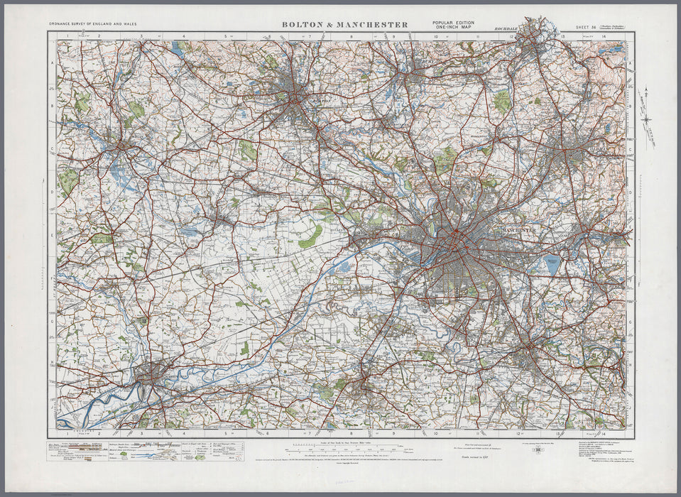 1920 Collection - Manchester Ordnance Survey Map