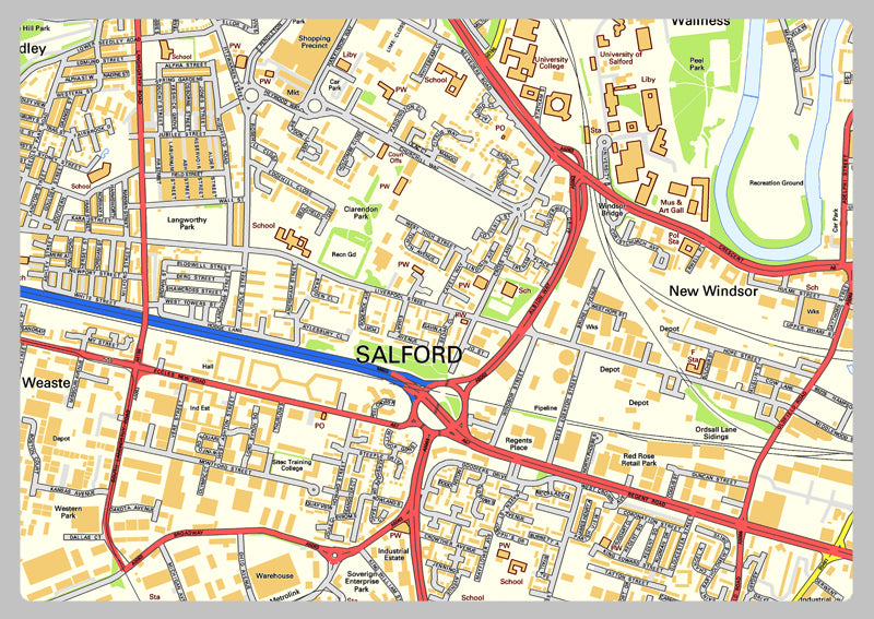 Manchester Street Map