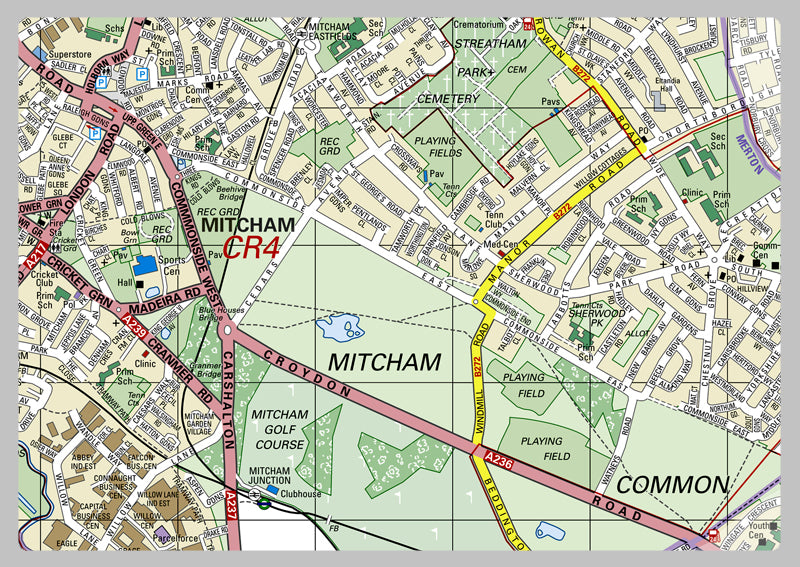 Merton London Borough Map