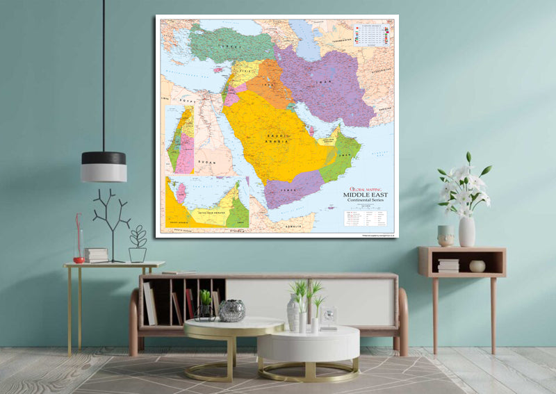 Detailed Political Middle East Map