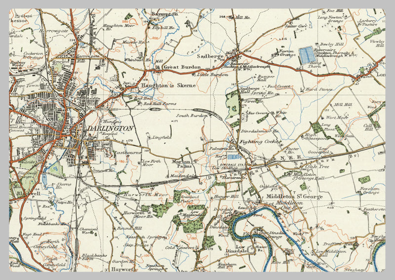 1920 Collection - Middlesbrough & Hartlepool Ordnance Survey Map