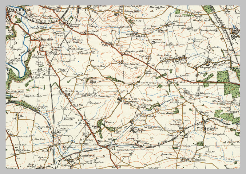 1920 Collection - Middlesbrough & Hartlepool Ordnance Survey Map