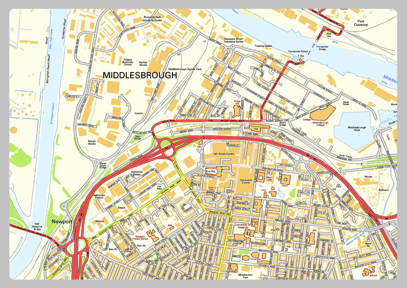 Middlesbrough Street Map