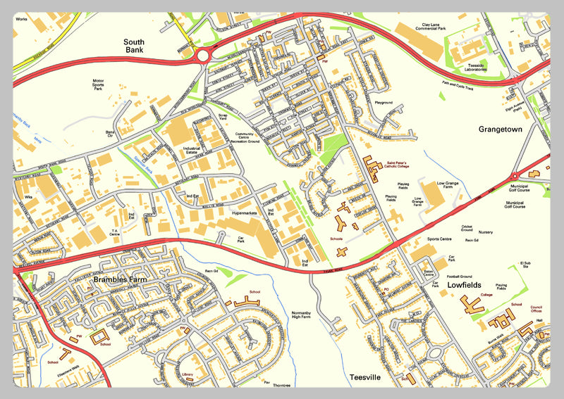Hemingbrough Map Middlesbrough Street Map– I Love Maps