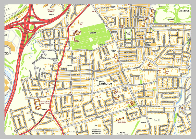 Middlesbrough Street Map