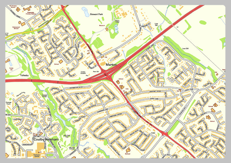 Middlesbrough Street Map