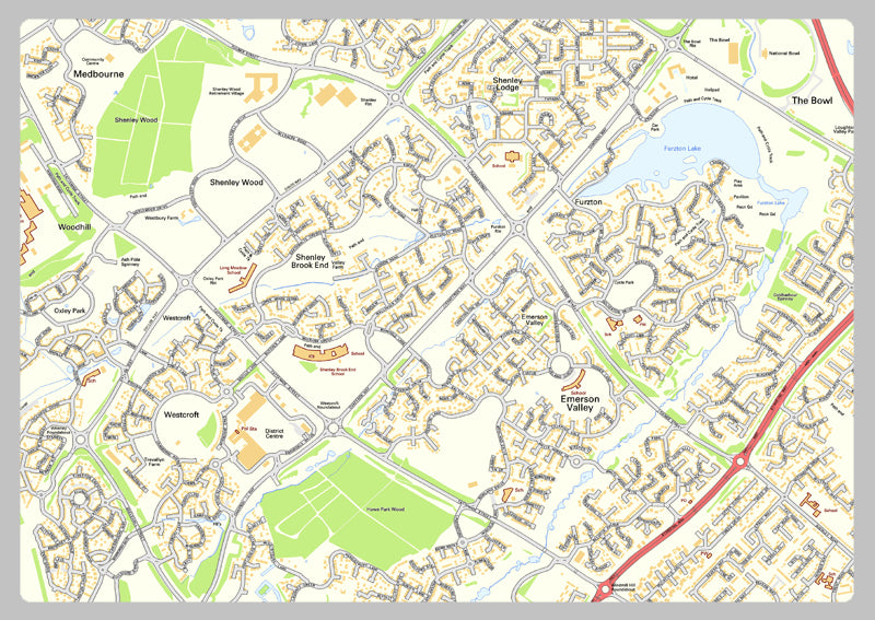 Milton Keynes Street Map