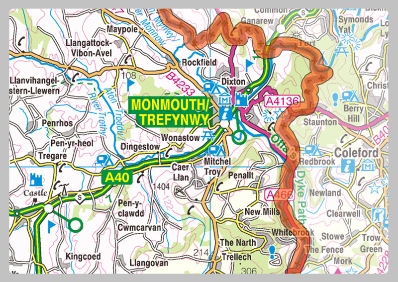 Monmouthshire County Map