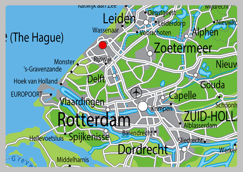 Netheron Map Physical Map of the Netherlands - The Oxford Collection– I Love Maps
