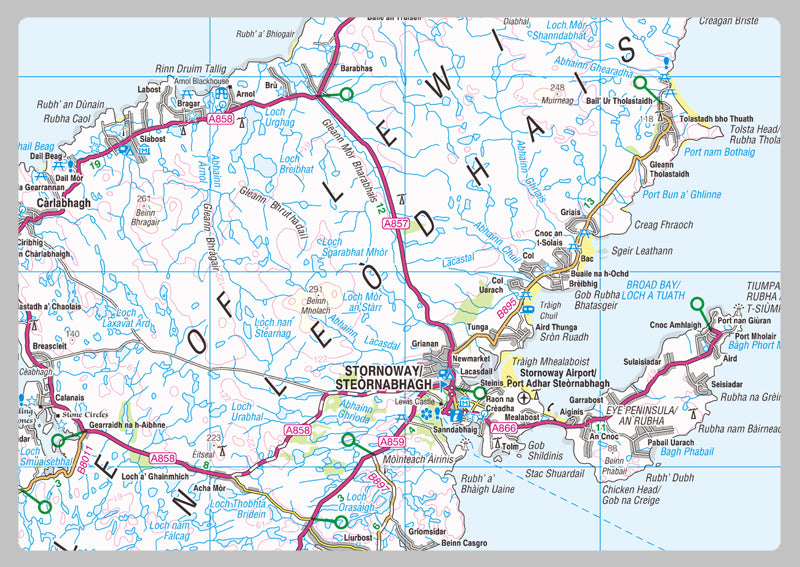 Na h Eileanan Siar County Map