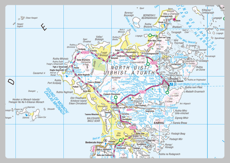 Na h Eileanan Siar County Map