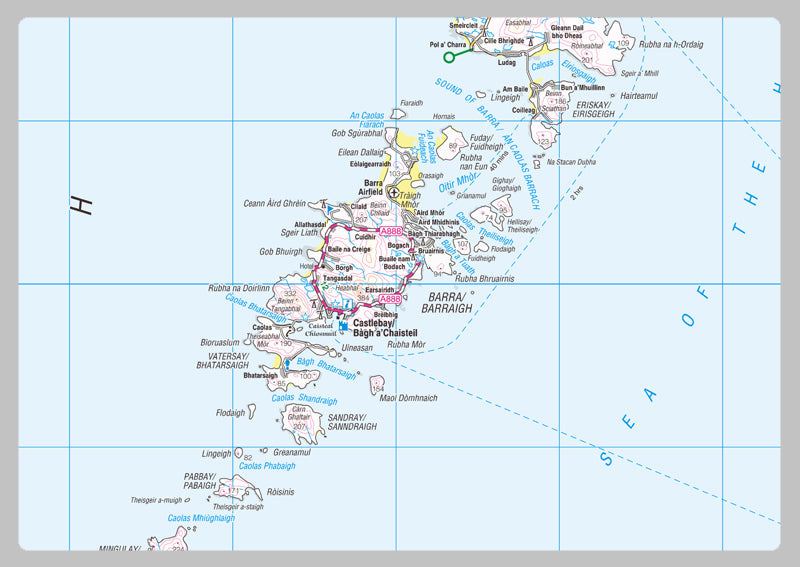 Na h Eileanan Siar County Map