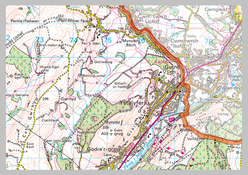 Neath Postcode Map Neath Port Talbot County Map– I Love Maps
