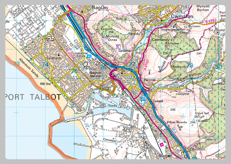 Neath Port Talbot County Map