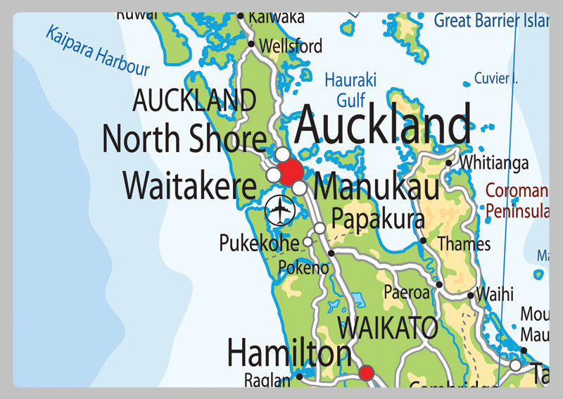 New Zealand Physical Map